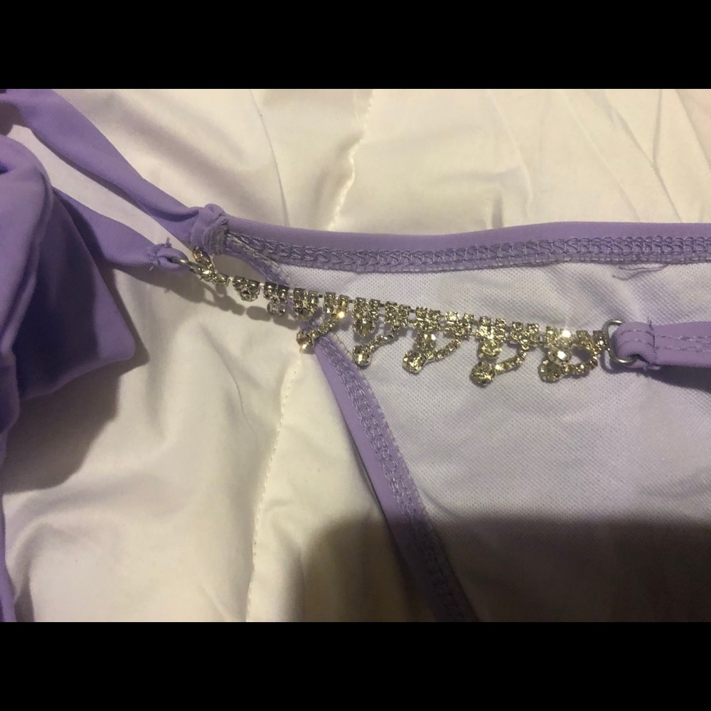 Purple rhinestone SHEIN bottoms - Picture 6 of 7